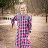 Double Gauze/Muslin checked Doubleface | Poppy Fabrics – lilac/navy blue,  thumbnail number 5