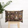 Decor Fabric Half Panama Cat portraits – dark green/gold,  thumbnail number 8