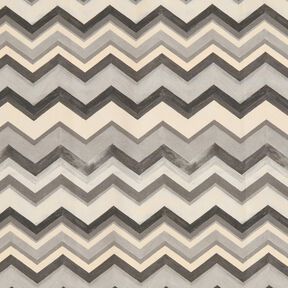 Outdoor Fabric Canvas Serrated – grey, 