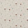 Cotton Poplin cute snowmen – light taupe,  thumbnail number 1