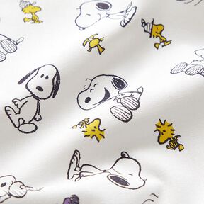 Cotton poplin licensed fabric Snoopy & Woodstock | Peanuts ™ – white, 