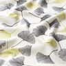Cotton Jersey Gingko leaves – offwhite/lime green,  thumbnail number 2