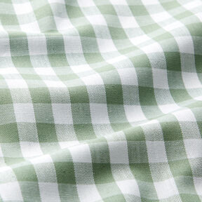 Cotton Vichy check 1 cm – sage/white, 