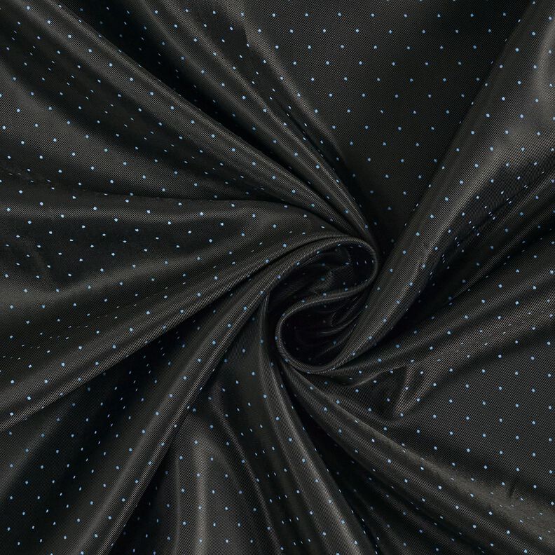 Lining Fabric Little Dots – black/light blue,  image number 1