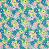 Coated Cotton Pastel Flowers | Poppy Fabrics – grass green/pink,  thumbnail number 1