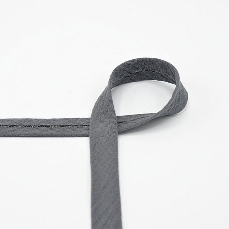 Bias binding Muslin [20 mm] – grey,  image number 1