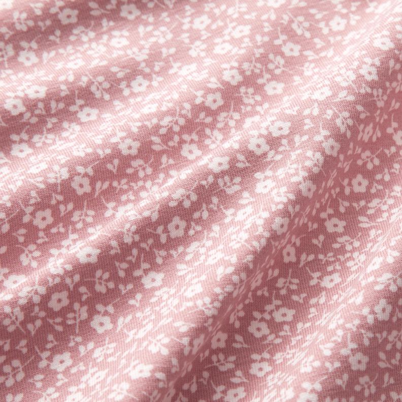 Millefleur cotton jersey – light dusky pink/white,  image number 2