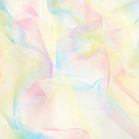 Softmesh Rainbow Glitter Dots &ndash; Knitted and Transparent, 