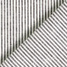 Linen Cotton Blend Narrow Stripes – black/offwhite,  thumbnail number 4
