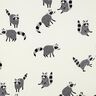 Cotton Jersey Racoons Digital Print | Poppy Fabrics – offwhite,  thumbnail number 1