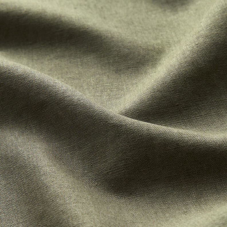 washed linen cotton blend – light khaki,  image number 2