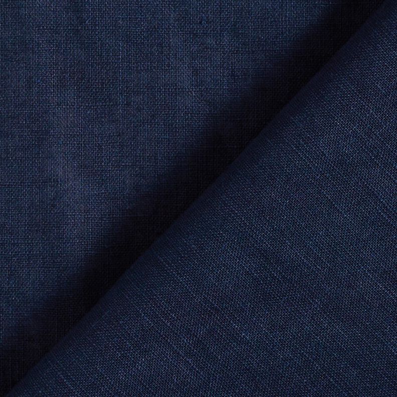 Lightweight linen blend pre-washed – midnight blue, image number 4