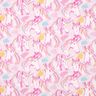 Cotton Jersey Scribble Unicorn – pink,  thumbnail number 1