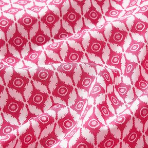 <h2>Cotton Voile with Abstract Diamonds, White/Pink &ndash; Lightweight & Printed</h2>, 