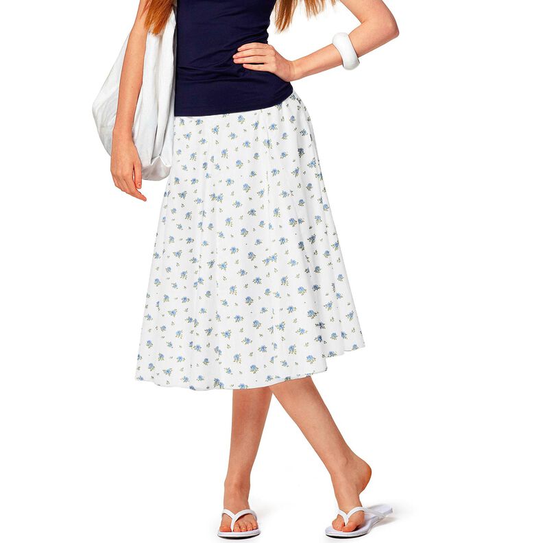 Cotton Poplin Delicate Roses – light blue/white,  image number 7
