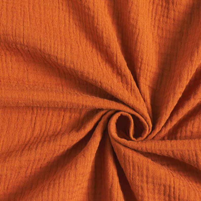 GOTS Double Gauze/Muslin | Tula – terracotta,  image number 1