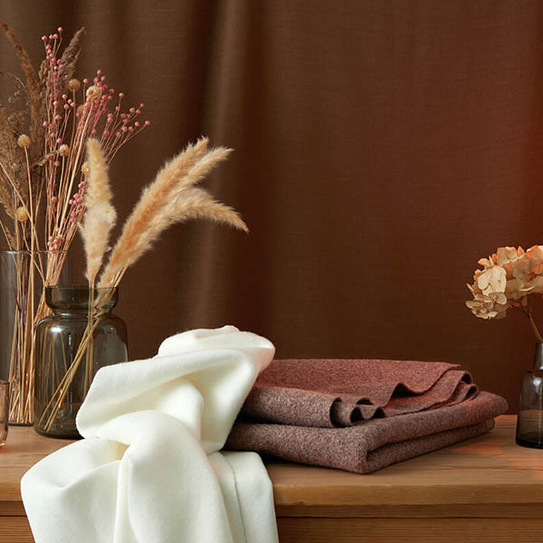 Fulled woollen loden Mottled – caramel,  image number 8