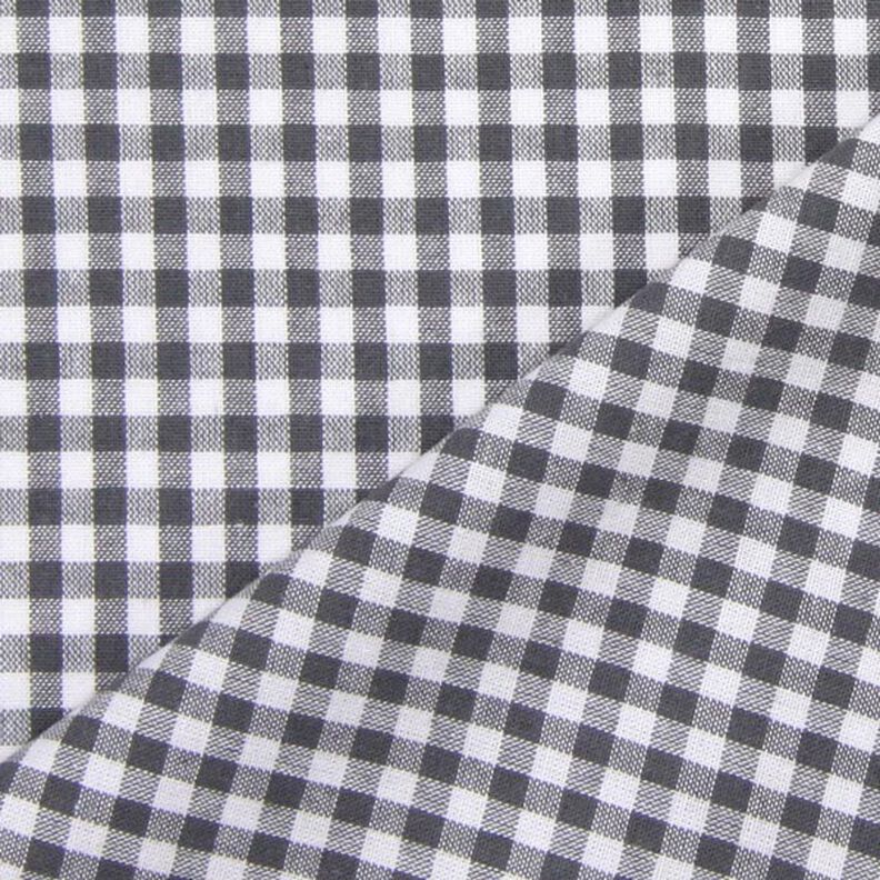 Cotton Vichy check 0,5 cm – pearl grey/white,  image number 3
