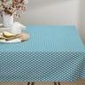 Coated Cotton Floral Boxes – aqua blue/white,  thumbnail number 8