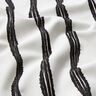 Decor Fabric Half Panama wavy stripes – black/ivory,  thumbnail number 2