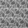 Abstract leaves viscose jersey – black/white,  thumbnail number 1