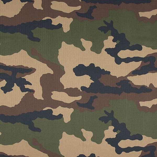 camouflage trouser fabric – khaki,  image number 1