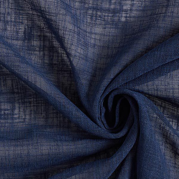 Curtain fabric Voile Ibiza 295 cm – navy blue,  image number 1