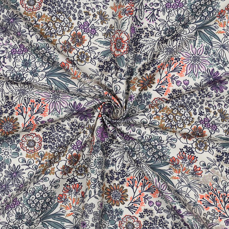 Cotton Poplin wildflowers | Poppy Fabrics – white, image number 3