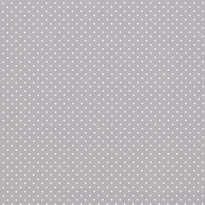Cotton Poplin Little Dots – grey/white,  image number 1