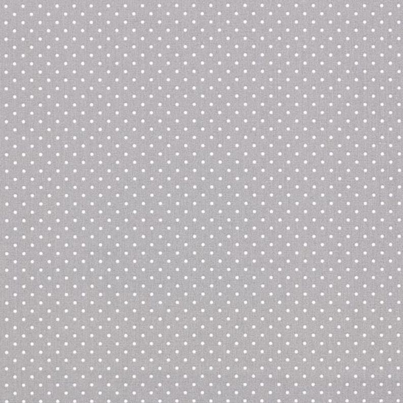 Cotton Poplin Little Dots – grey/white,  image number 1