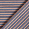 Narrow Stripes Cotton Jersey – copper/denim blue,  thumbnail number 4