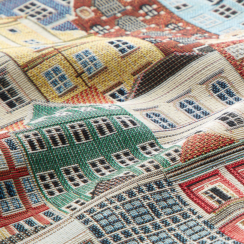 Decorative fabric Tapestry houses – light beige,  image number 2