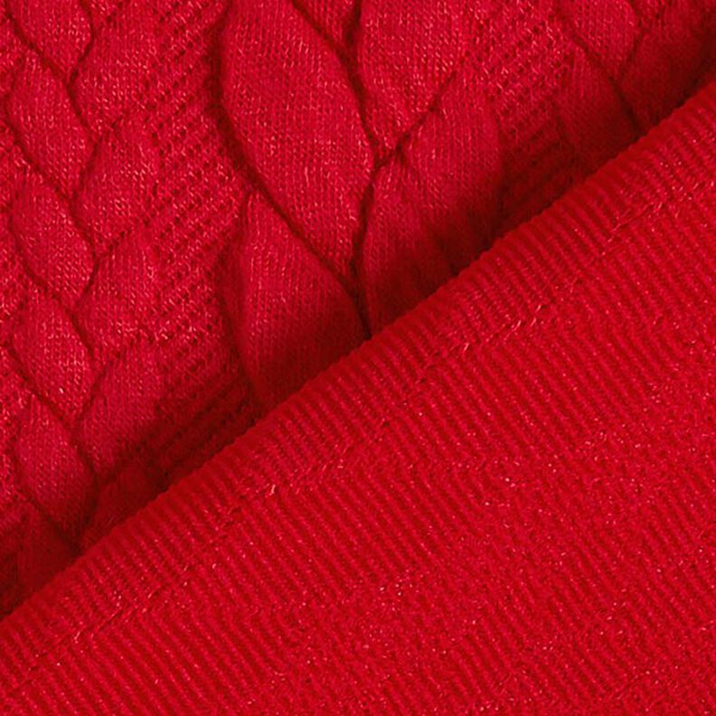 Cabled Cloque Jacquard Jersey – red,  image number 4