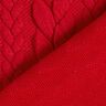 Cabled Cloque Jacquard Jersey – red,  thumbnail number 4