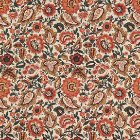 Decor Fabric Tapestry Fabric Retro floral – light beige/copper, 