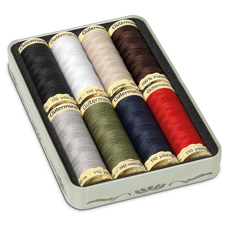 1925 Nostalgic Box Sew-All Thread Set [ 100m | 8 pieces | 13 x 9 x 2 cm ] | Gütermann creativ,  image number 3