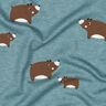 Cotton Jersey Bears | Poppy Fabrics – blue grey/chestnut,  thumbnail number 2