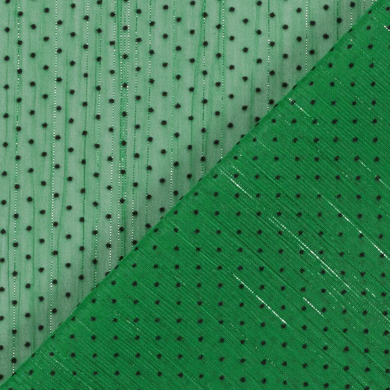 Glitter stripes and dots chiffon – green, image number 4