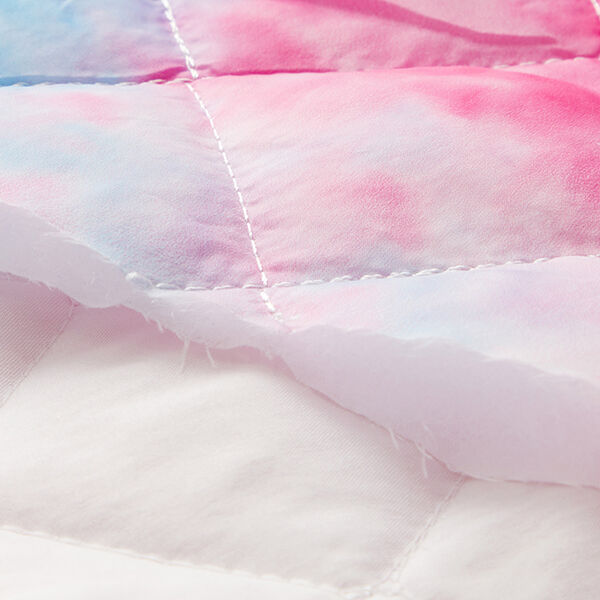 Quilted Fabric colour gradient rainbow – white/colour mix,  image number 7