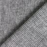 Linen Cotton Blend Narrow Stripes – black/white,  thumbnail number 4