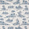 Decor Fabric Half Panama Shepherd Picnic – denim blue/natural,  thumbnail number 1