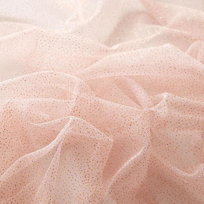 Royal Glitter Tulle – light pink/gold,  image number 2
