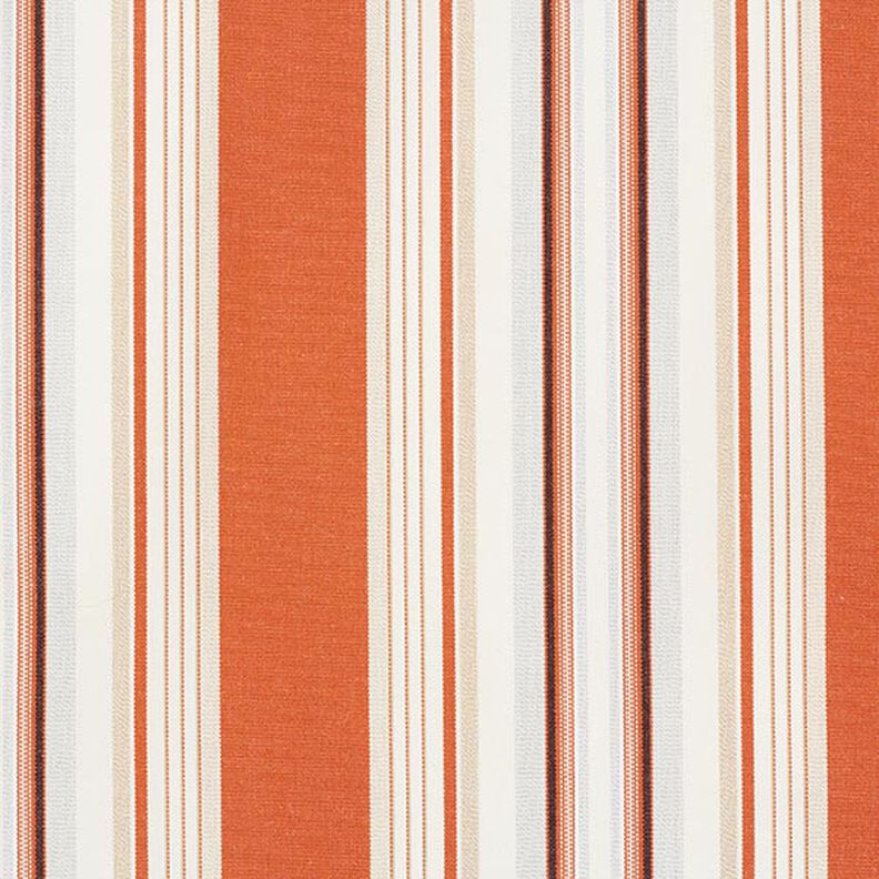 awning fabric melange stripes – terracotta/grey,  image number 1