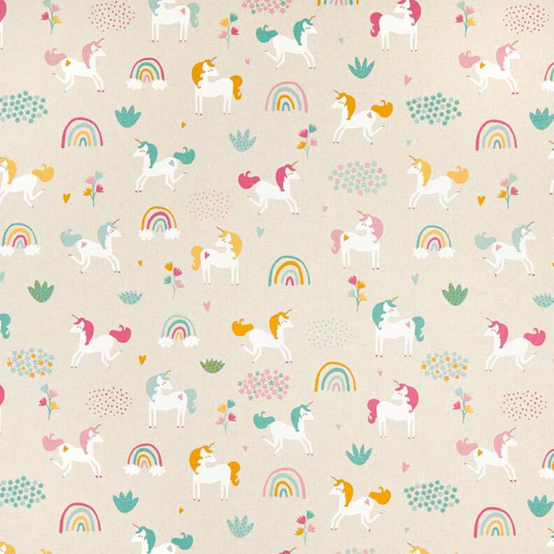 Half Panama Decor Fabric Unicorn Landscape,  image number 1