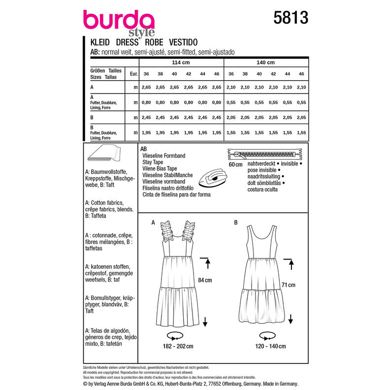 Dress | Burda 5813 | 36-46,  image number 9