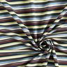 Viscose Jersey colourful stripes with glitter – navy blue/lime green,  thumbnail number 3