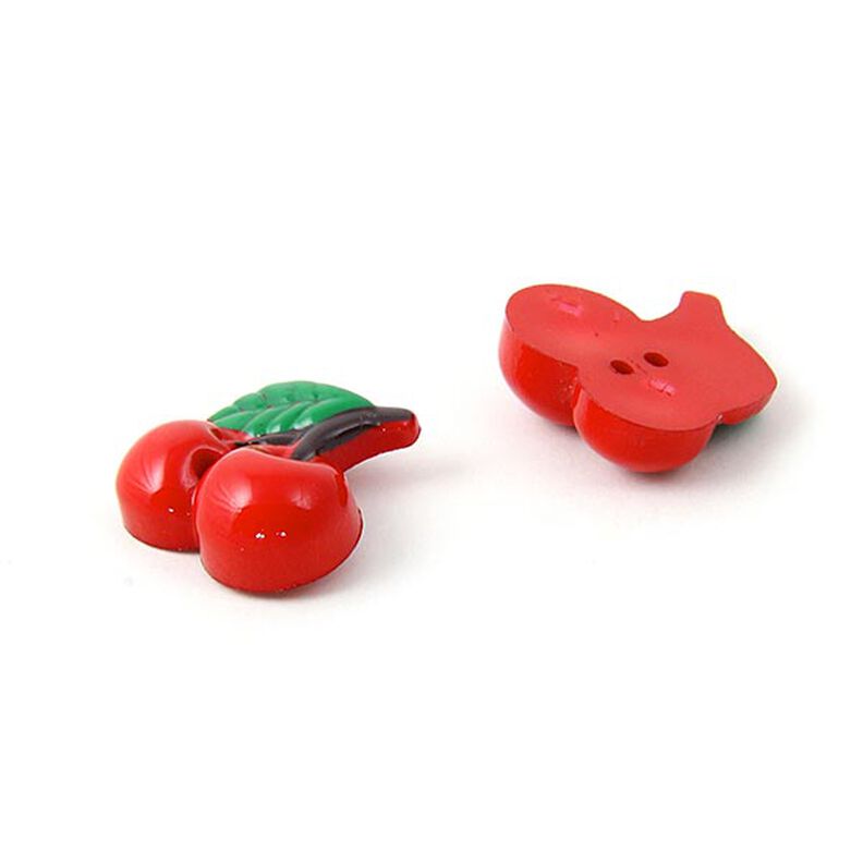 Plastic button, cherry 48,  image number 2