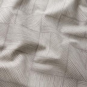 Decor Fabric Half Panama Line Patchwork – taupe/natural, 