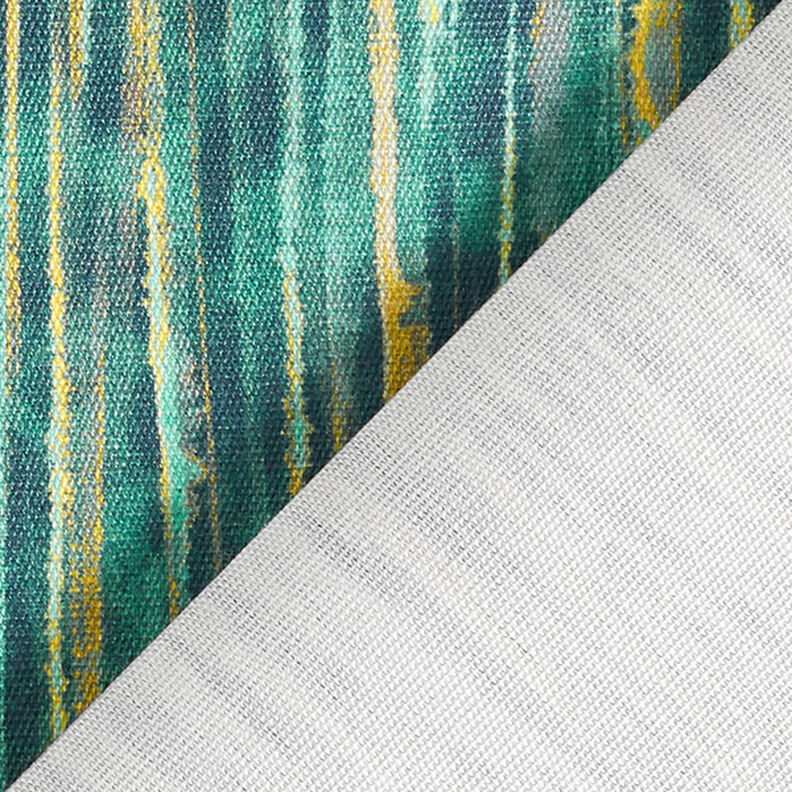 Outdoor Fabric Canvas Fine stripes – petrol,  image number 4