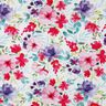 Cotton Jersey Summer Blossoms Digital Print – white/intense pink,  thumbnail number 1